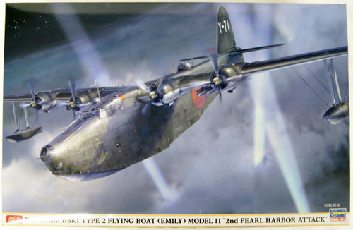 Hasegawa 02311 Kawanishi H8K1 Type 2 Large-Sized Flying Boat Model 11 Pearl Harbor 2nd Wave Attack 1/72 Scale Kit