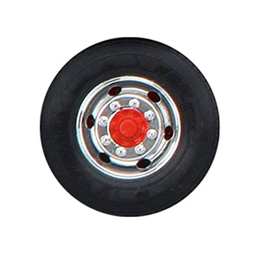 Aoshima 58107 Truck Series Parts 1 JIS8 Hole 22.5-inch Iron Wheel & Marker Lamp Set (for High-Floor) 1/32 Scale Kit