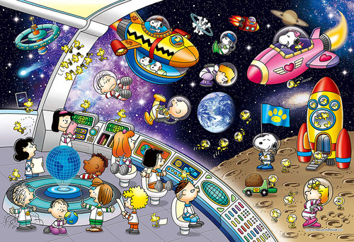 Epoch Jigsaw Puzzle 31-513s Snoopy Space Travel (1053 S-Pieces)