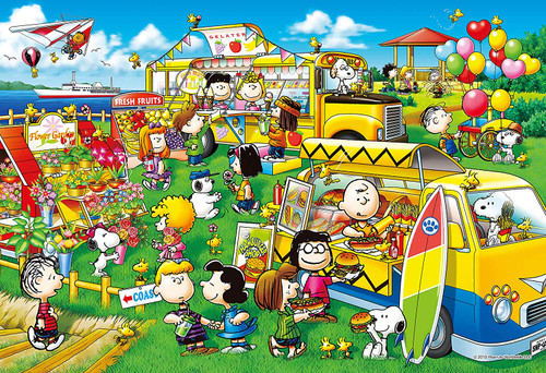 Epoch Jigsaw Puzzle 31-515s Snoopy Peanuts Wagon Shop (1053 S-Pieces)