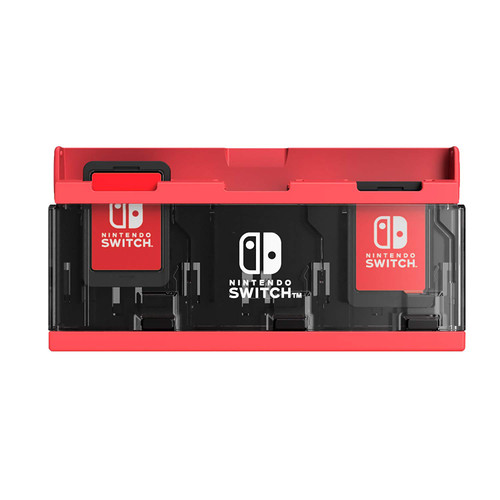 Hori Push Card Case for Nintendo Switch (6 Slots) Neon Red JTK-4961818029712