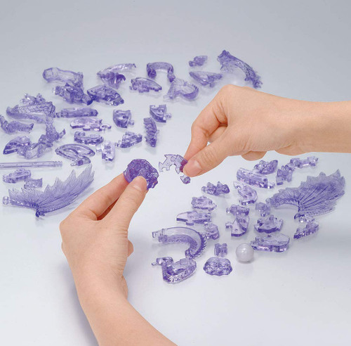 Beverly Crystal 3D Puzzle 487029 Dragon Purple (56 Pieces)