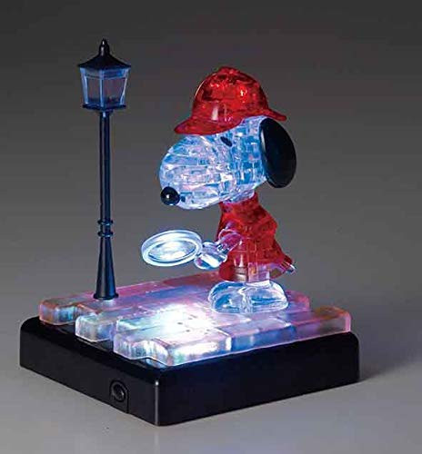 Beverly Crystal 3D Puzzle 486527 Snoopy Detective (34 Pieces)