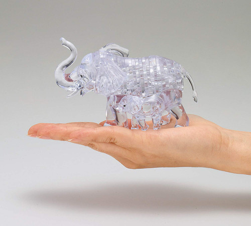 Beverly Crystal 3D Puzzle 486503 Elephant Clear (46 Pieces)