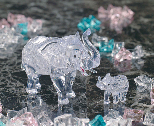 Beverly Crystal 3D Puzzle 486503 Elephant Clear (46 Pieces)