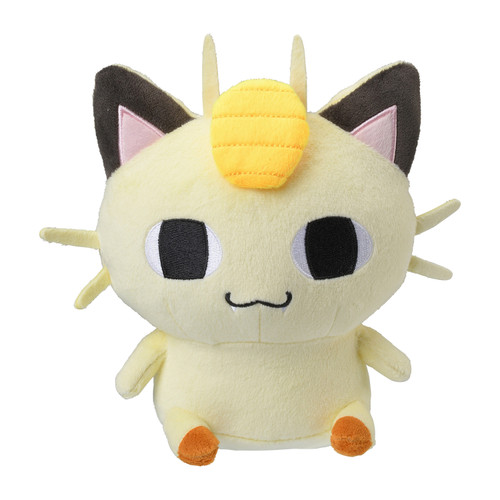 Pokemon Center Original Plush Doll 24 Hour Pokemon CHU Line Stamp Meowth