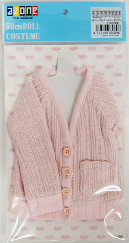 Azone FAR246-PNK 50cm AZO2 Doll Cable Knit Cardigan (Pink)
