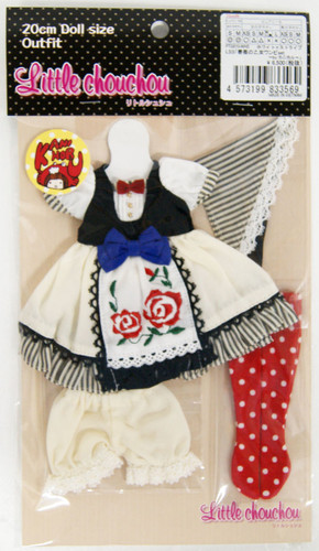 Azone PTG010-WHS LSS Rose Maiden One-piece Set by Kanihoru (White x Stripe)