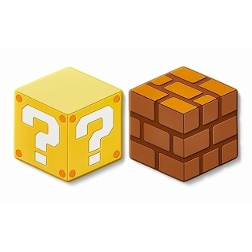 Nintendo Super Mario Home & Party Silicon Coasters (Question Block & Block)