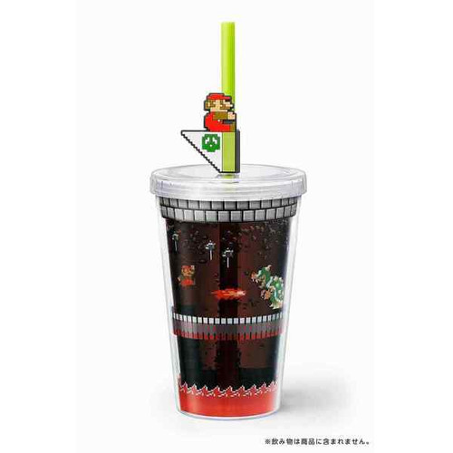Nintendo Super Mario Home & Party Straw Tumbler (Bowser's Castle)