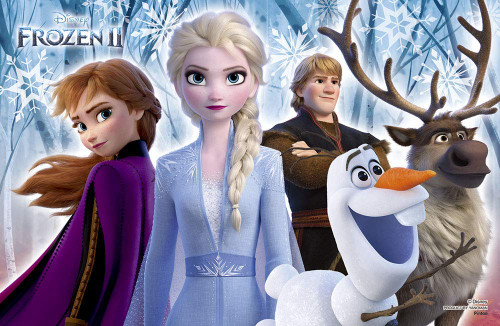 Yanoman Jigsaw Puzzle 2500-41 Disney Frozen 2 Anna, Elsa, Kristoff, Olaf (132 Pieces)