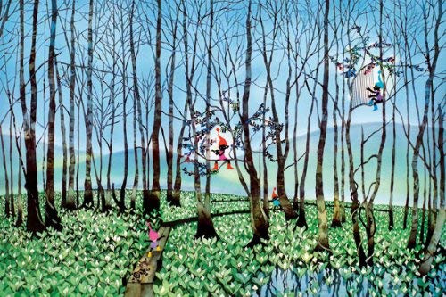 APPLEONE Jigsaw Puzzle 1000-696 Lysichiton Camtschatcensis & Pixie in Wetland (1000 Pieces)