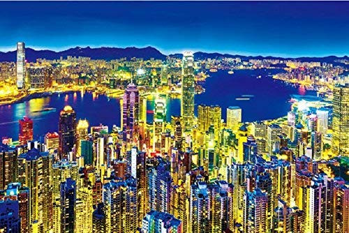 APPLEONE Jigsaw Puzzle 1000-784 Golden Night Hong Kong (1000 Pieces)