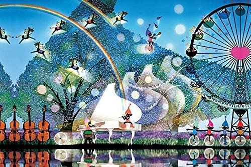 APPLEONE Jigsaw Puzzle 300-257 White Piano in the Wind (300 Pieces)