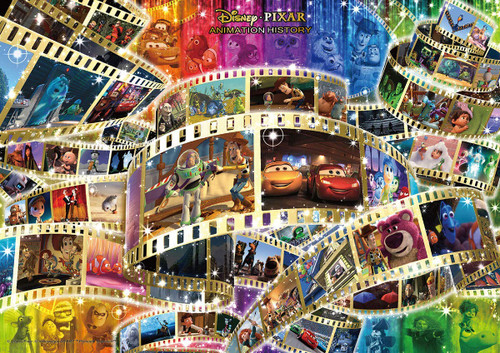 Tenyo Japan Jigsaw Puzzle D108-006 Disney Pixar Animation History 48 Animations (108 Pieces)