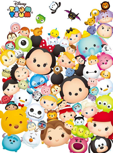 Tenyo Japan Jigsaw Puzzle D108-806 Disney TSUM TSUM Paradise (108 Pieces)