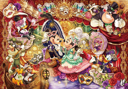 Tenyo Japan Pure White Jigsaw Puzzle DP1000-032 Disney Masquerade (1000 Pieces)