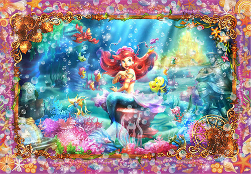 Tenyo Japan Jigsaw Puzzle DSG500-465 Disney The Little Mermaid Ariel Beautiful Mermaid (500 Pieces)