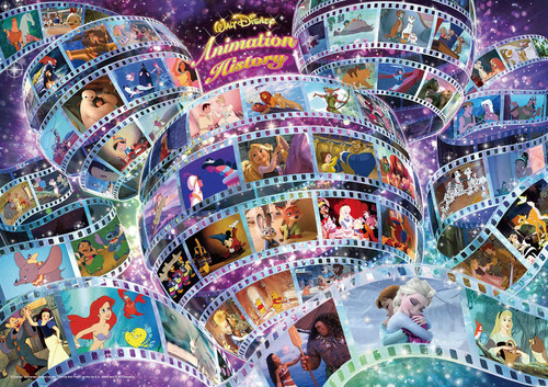 Tenyo Japan Jigsaw Puzzle DW1000-006 Disney Animation History (1000 S-Pieces)