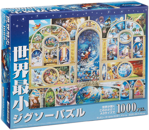 Tenyo Japan Jigsaw Puzzle DW1000-405 Disney All Character Dream (1000 S-Pieces)