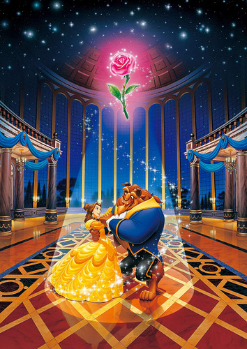 Tenyo Japan Jigsaw Puzzle DW1000-471 Disney Beauty and the Beast Magic of Love (1000 S-Pieces)