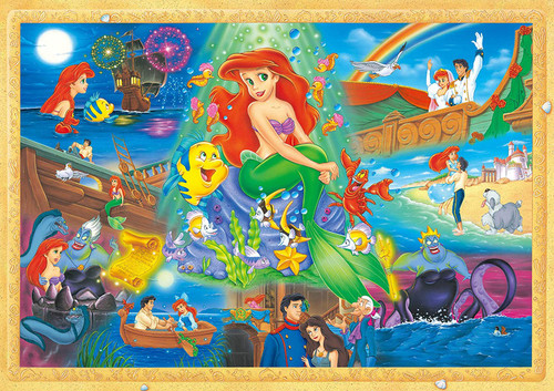 Tenyo Japan Jigsaw Puzzle DW1000-480 Disney The Little Mermaid Deep Love Under the Sea (1000 S-Pieces)