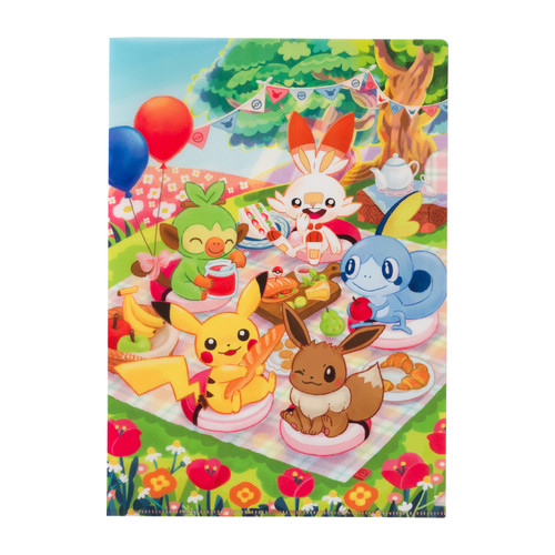 Pokemon Center Original Pokemon Picnic with Everyone A4 sized Plastic Folder