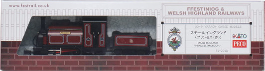 Kato 51-201A Steam Locomotive Small England 'Princess (Red)' (OO-9 scale) Kato 51-201A Steam Locomotive Small England 'Princess (Red)' (OO-9 scale)