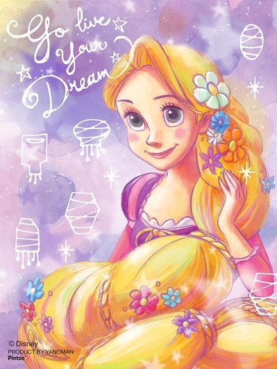 Yanoman 2308-16 Jigsaw Puzzle Disney Tangled Rapunzel Go Live Your Dream (150 S-Pieces)