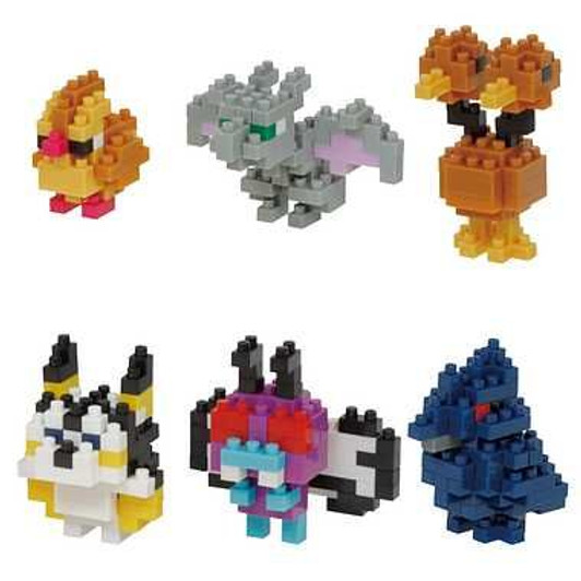 Kawada NBMC_31 Nanoblock Mini Pokemon Flying Type 1 Box (6 Pcs)