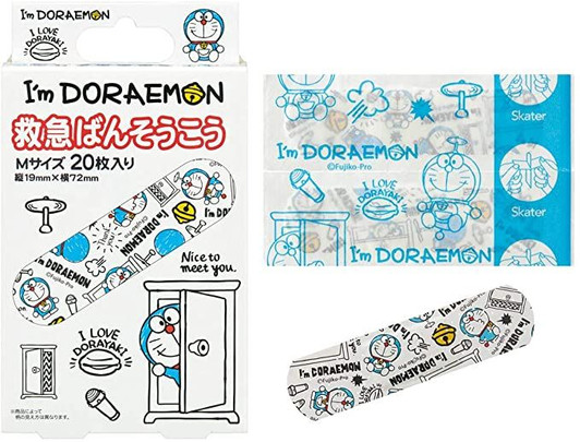Skater First Aid Plaster Set (M size) I'm Doraemon