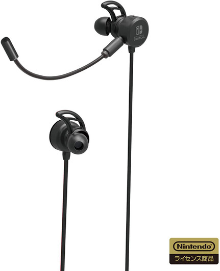 Hori Gaming Headset In-Ear for Nintendo Switch (Black)