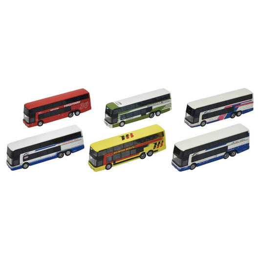 Tomytec The Bus Collection Mitsubishi Fuso Aero King Collection II (6 Buses Randomly Packed) (N scale)