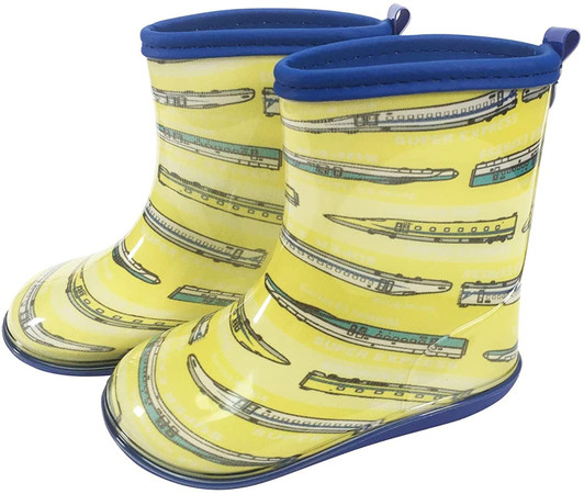 Shinkansen Kids Rain Boots Super Express (Yellow)