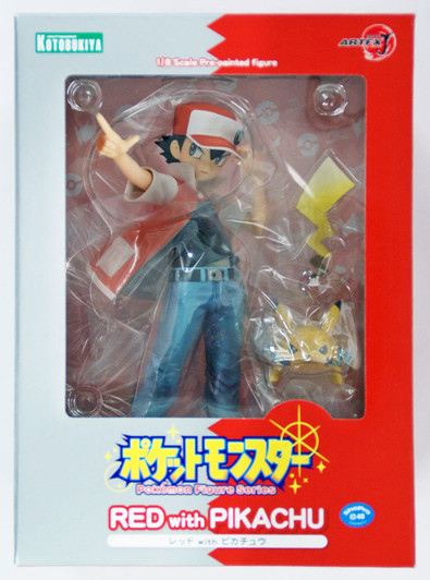 Kotobukiya PP656 ARTFX Pokemon J Red With Pikachu PVC 1/8 Scale