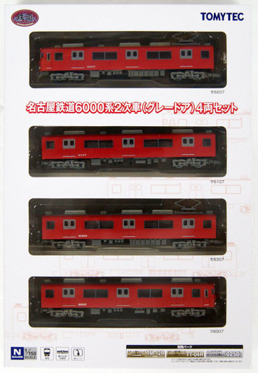 Tomytec Meitetsu Railway Series 6000 2nd Ed. (Gray Door) 4 Cars Set (N scale)