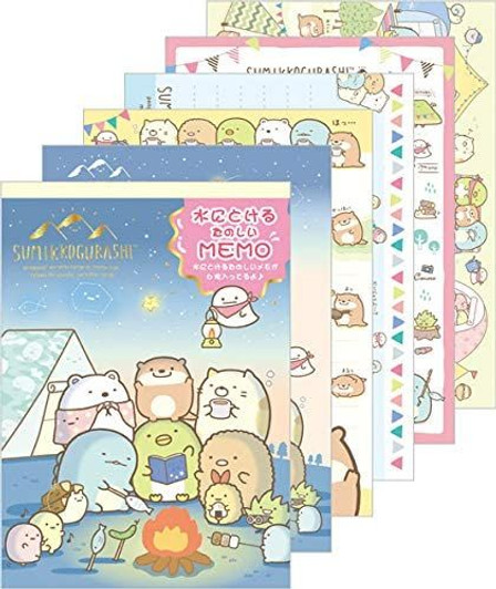 San-x Sumikko Gurashi Memo Pad Smikko Camp With Kawauso