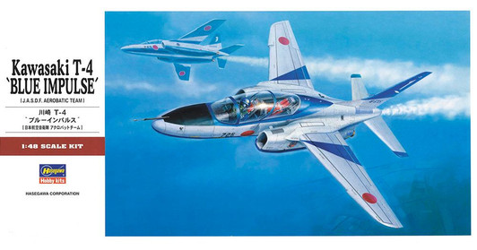 Hasegawa 1/48 Kawasaki T-4 'Blue Impulse J.A.S.D.F. Aerobatic Team Plastic Model