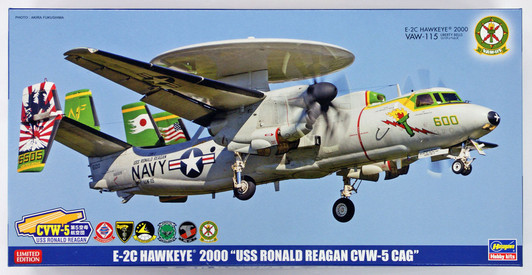 Hasegawa SP342 E-2C Hawkeye 2000 USS Ronald Reagan CVW-5 CAG 1/72 Scale Kit