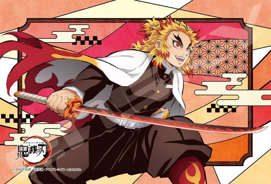 Ensky 126-AC74 Art Crystal Jigsaw Puzzle Demon Slayer: Kimetsu no Yaiba Kyojuro Rengoku (126 S-Pieces)