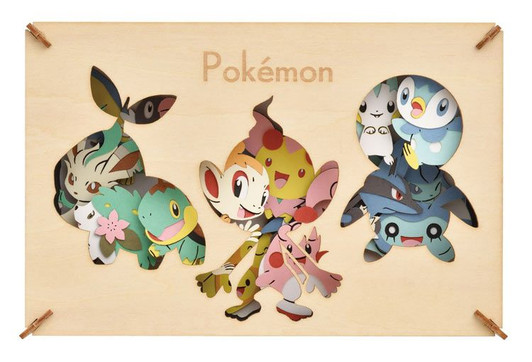 Ensky PT-WL15 Paper Theater Wood Style Pokemon of the Sinnoh Region