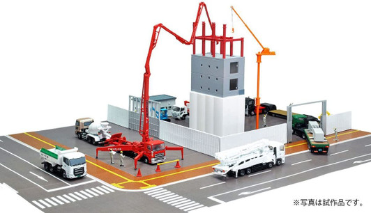 Tomytec Hundred Views of the Working Vehicle Series 002 8 Construction Site 1 Carton (N scale)