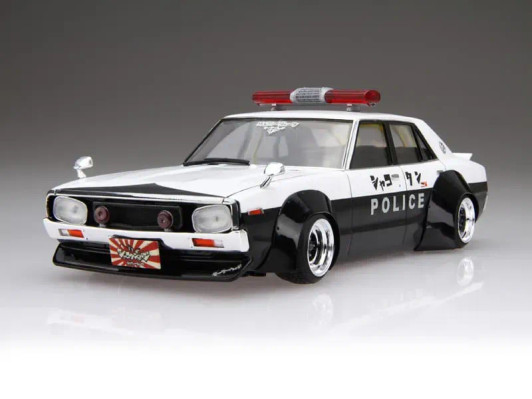 Aoshima Liberty Walk 1/24 Nissan Skyline Kenmary Works 4Dr Police Car Plastic Model