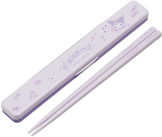 Skater Sanrio My Melody Kuromi Chopsticks with Case Skater Sanrio My Melody Kuromi Chopsticks with Case