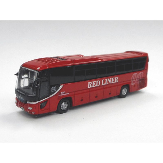 Popondetta 8212 Isuzu Gala JR Kyushu Bus 'RED LINER' Die-cast Model (N scale)