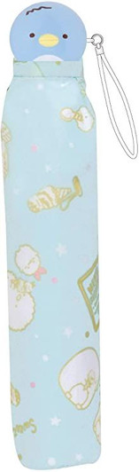 J's Planning Sumikko Gurashi Die-cut Folding Umbrella 'Penguin(Real) Ice Cream' (Light Blue)