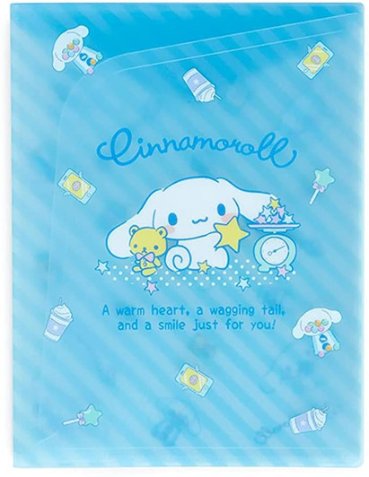Sanrio Clear File with Pocket Cinnamoroll