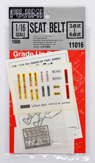 Fujimi Dup11 110165 Detail Up Series 1/16 Seat Belt Decal