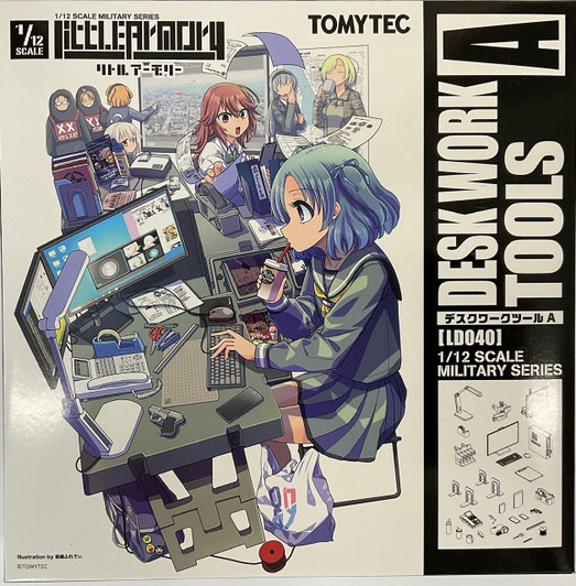 Tomytec Military Series 1/12 Little Armory LD040 Desk Work Tool A Type Plastic Model