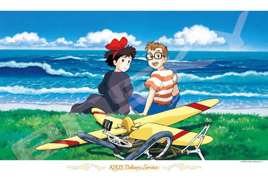 Ensky 1000-272 Jigsaw Puzzle Studio Ghibli Kiki's Delivery Service At The Beach (1000 Pieces)